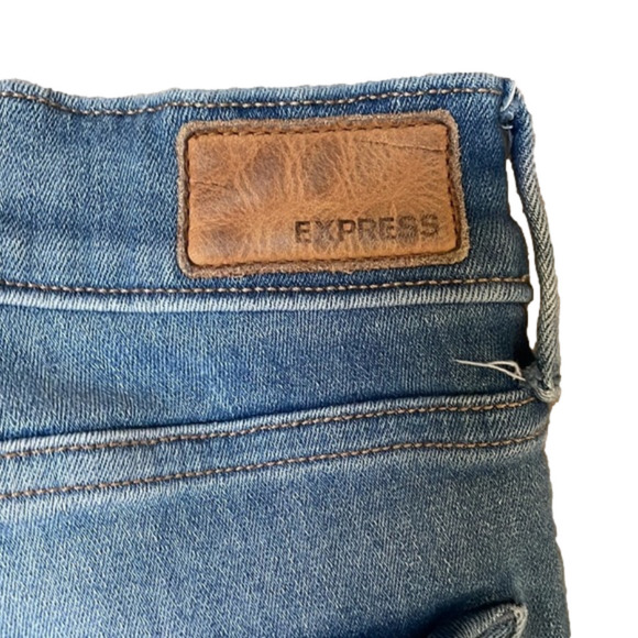 Express Distressed Stretch Skinny Jeans - Picture 4 of 8